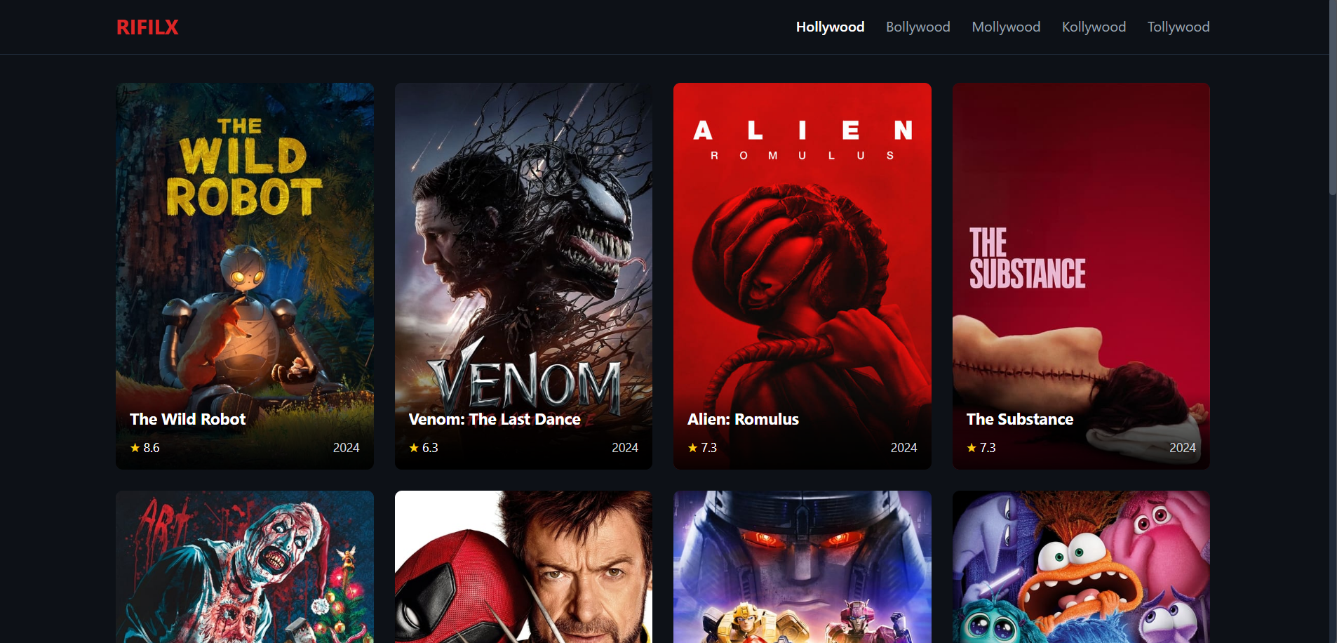 RIFILX Movie Website